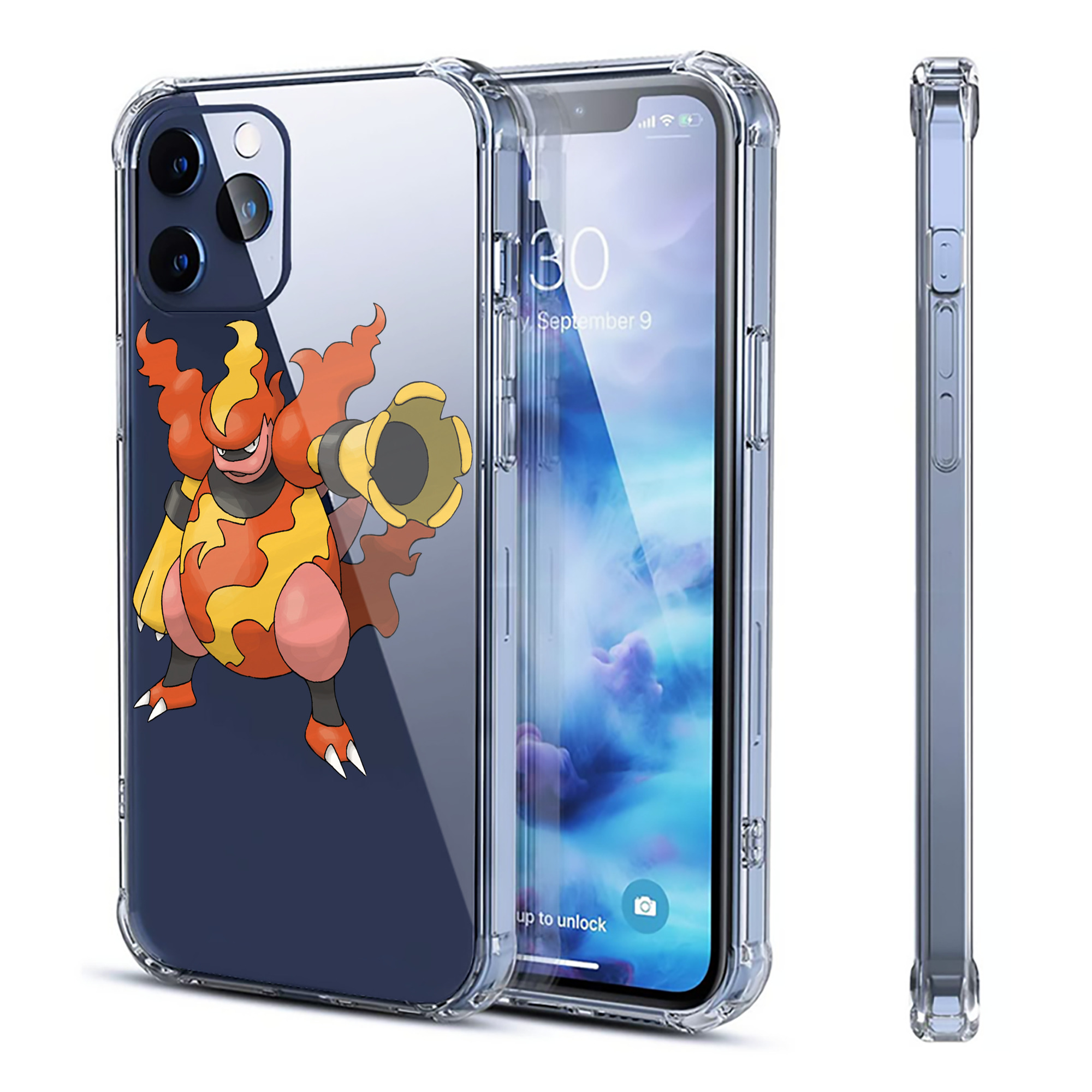 （画像用） ポケットモンスター Pokémon 【iPhone 12シリーズ対応】透明スマホケース（クリアソフトケース）